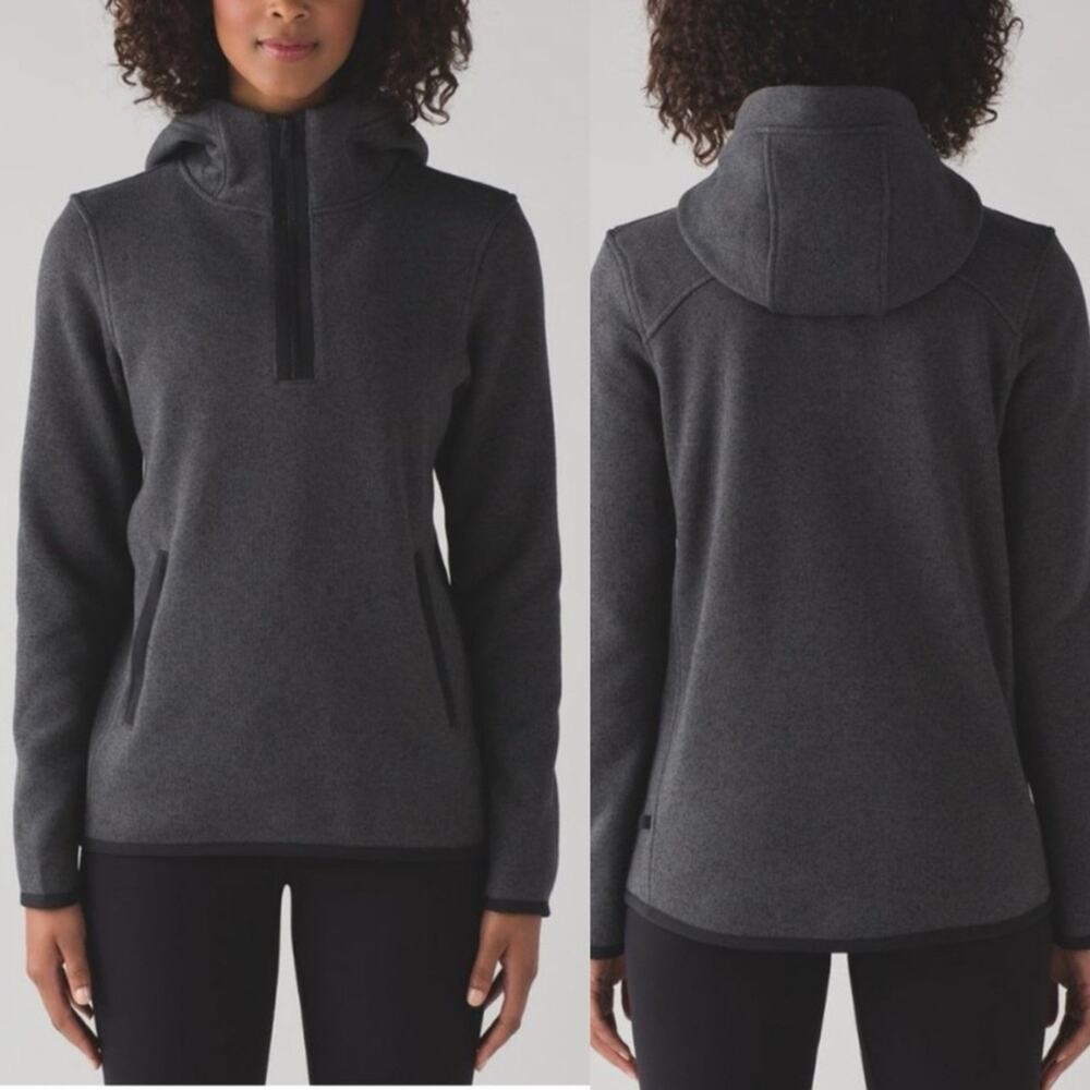 lululemon athletica Charcoal Gray Hooded Pullover